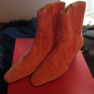 Suede booties